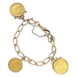 9ct gold curb link bracelet