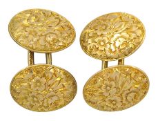 Pair of early 20th century 9ct gold cufflinks