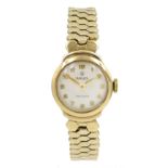 Rolex Precision 9ct gold ladies manual wind wristwatch