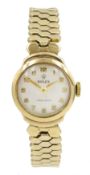 Rolex Precision 9ct gold ladies manual wind wristwatch