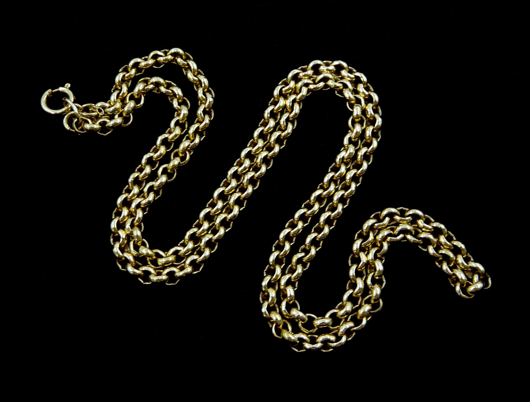 9ct gold Rolo link necklace - Image 2 of 2