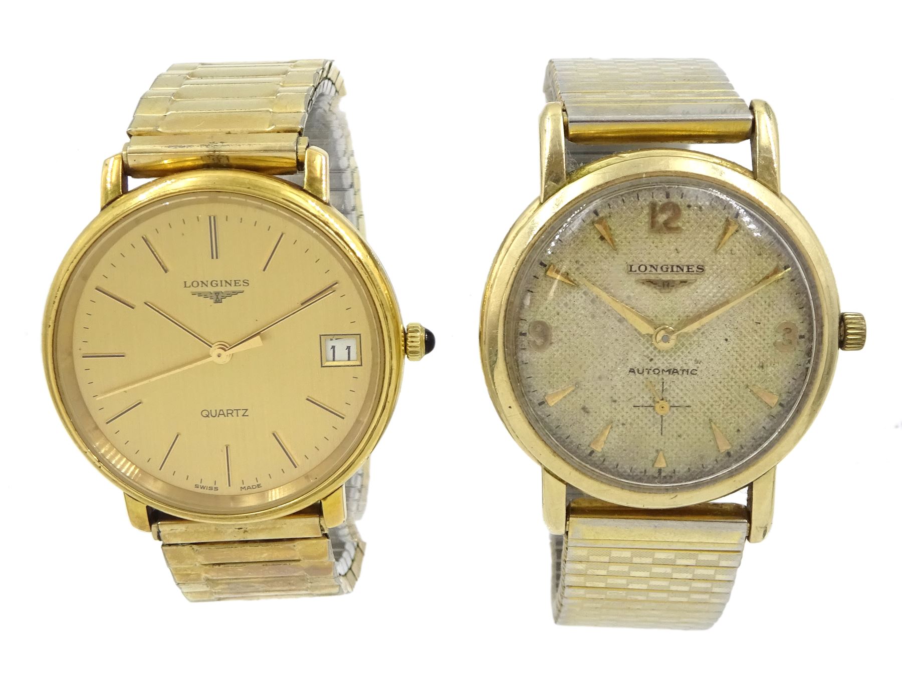 Longines gentleman's 10K gold filled automatic wristwatch