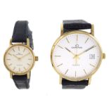 Garrard gentleman's 9ct gold quartz wristwatch