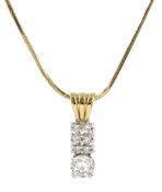 14ct gold diamond pendant