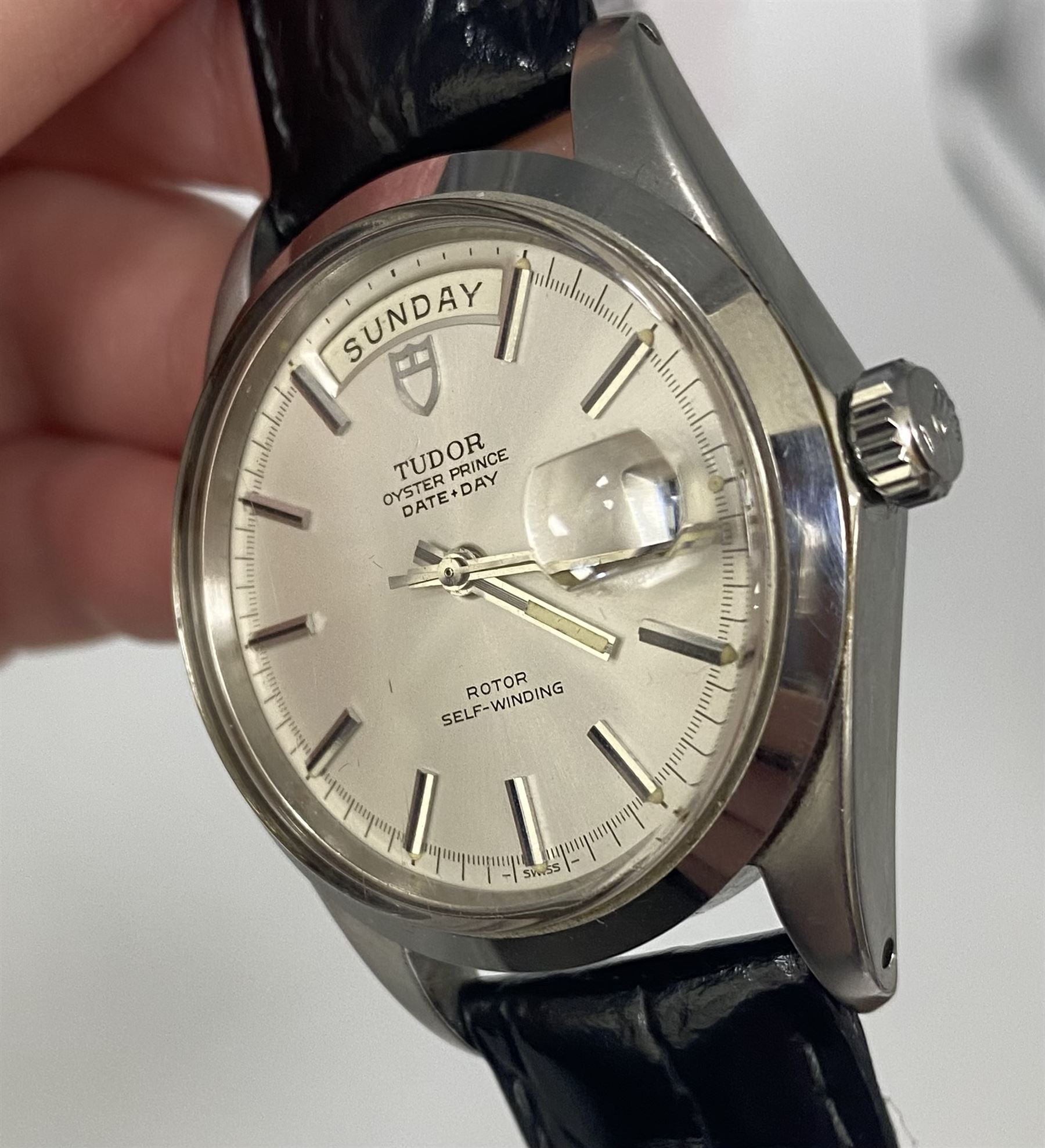 Tudor Oyster Prince Date Day gentleman's stainless steel 'Jumbo' wristwatch - Image 14 of 16
