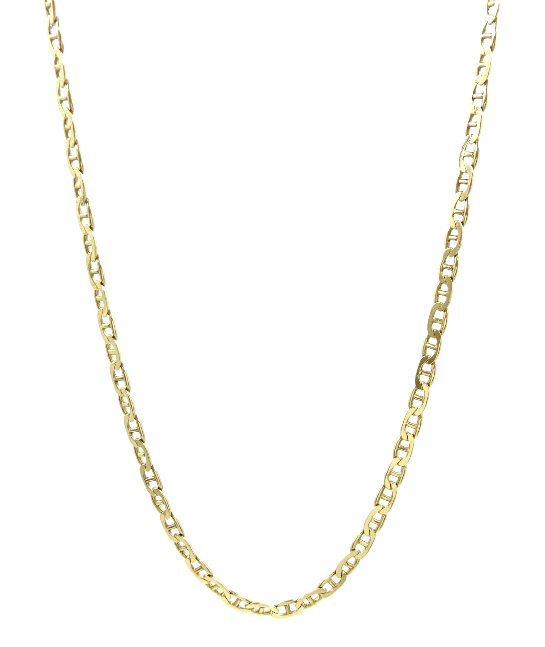 9ct gold mariner link necklace