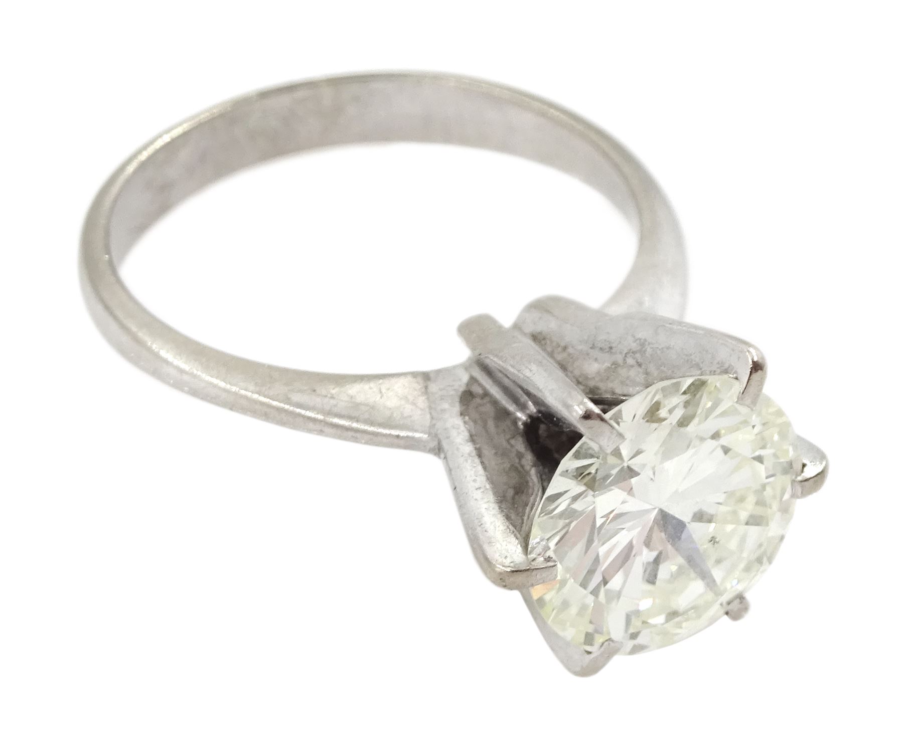 18ct white gold single stone diamond ring - Image 5 of 6