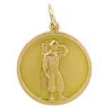 9ct gold presentation medallion