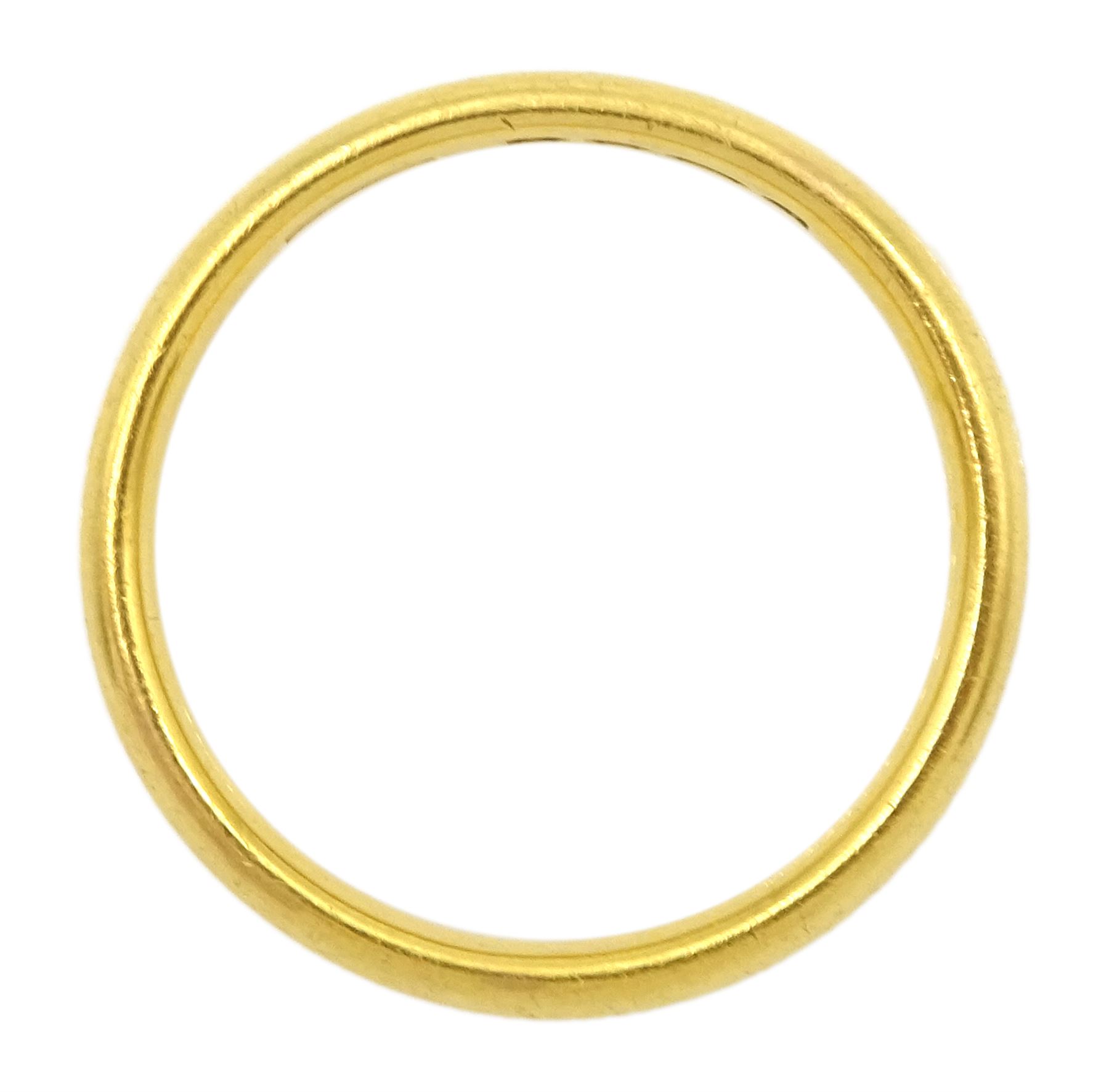 22ct gold wedding band - Image 2 of 2