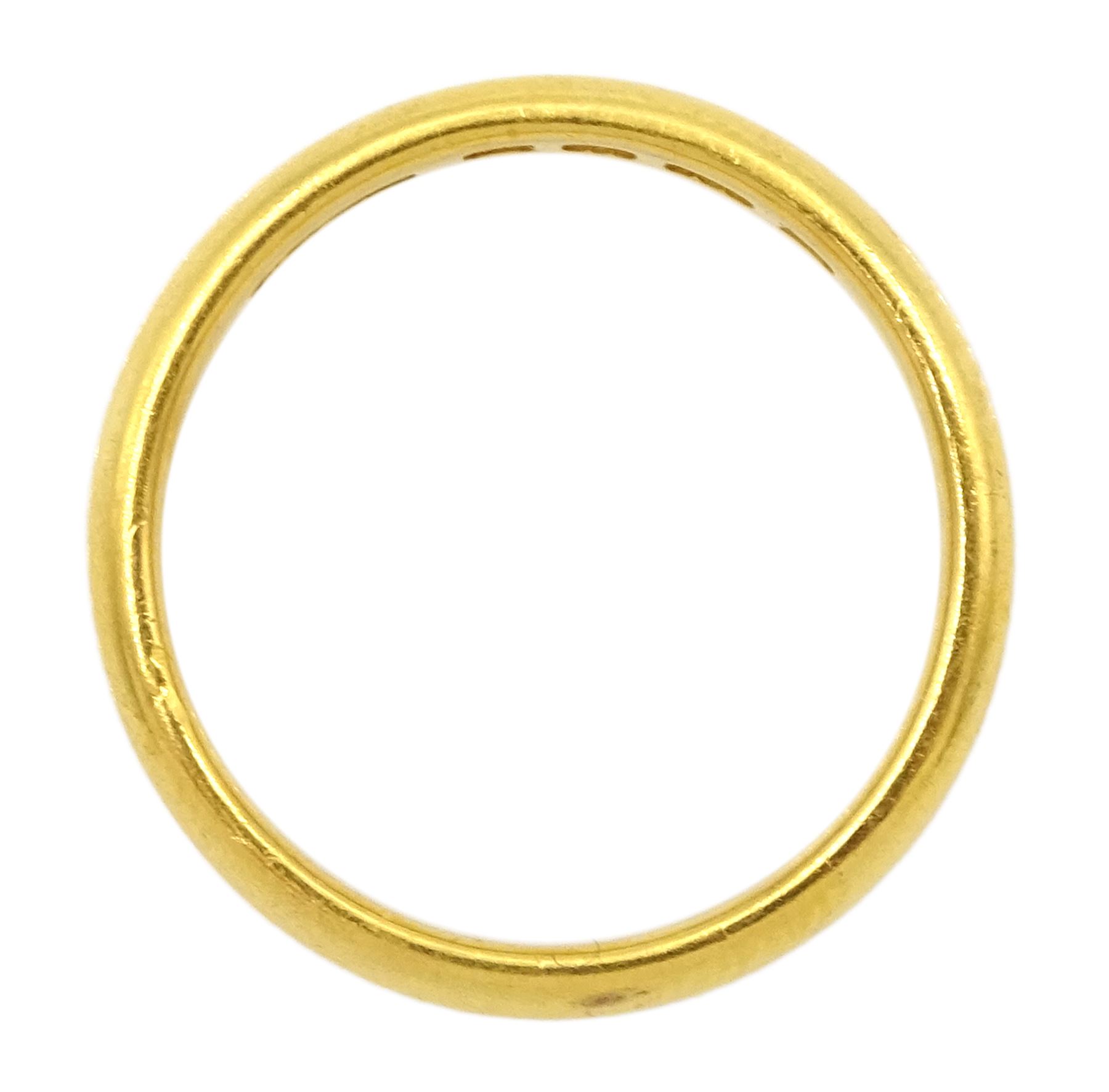 22ct gold wedding band - Image 2 of 2