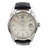 Tudor Oyster Prince Date Day gentleman's stainless steel 'Jumbo' wristwatch