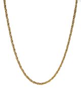 9ct gold rope twist necklace