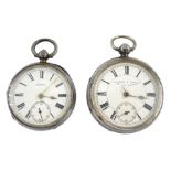 Victorian silver open face lever pocket watch by Dyson & Sons