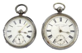 Victorian silver open face lever pocket watch by Dyson & Sons