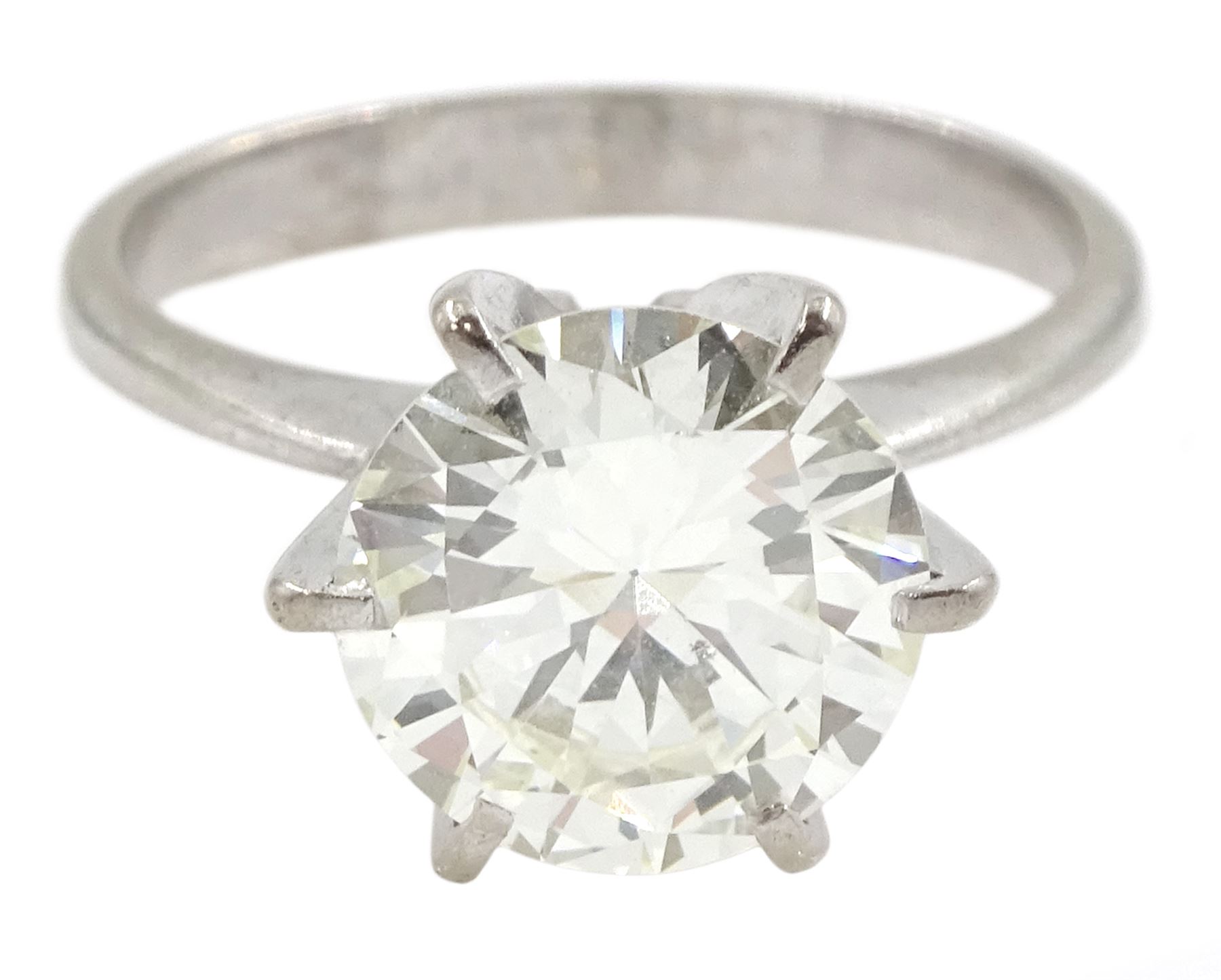 18ct white gold single stone diamond ring - Image 4 of 6