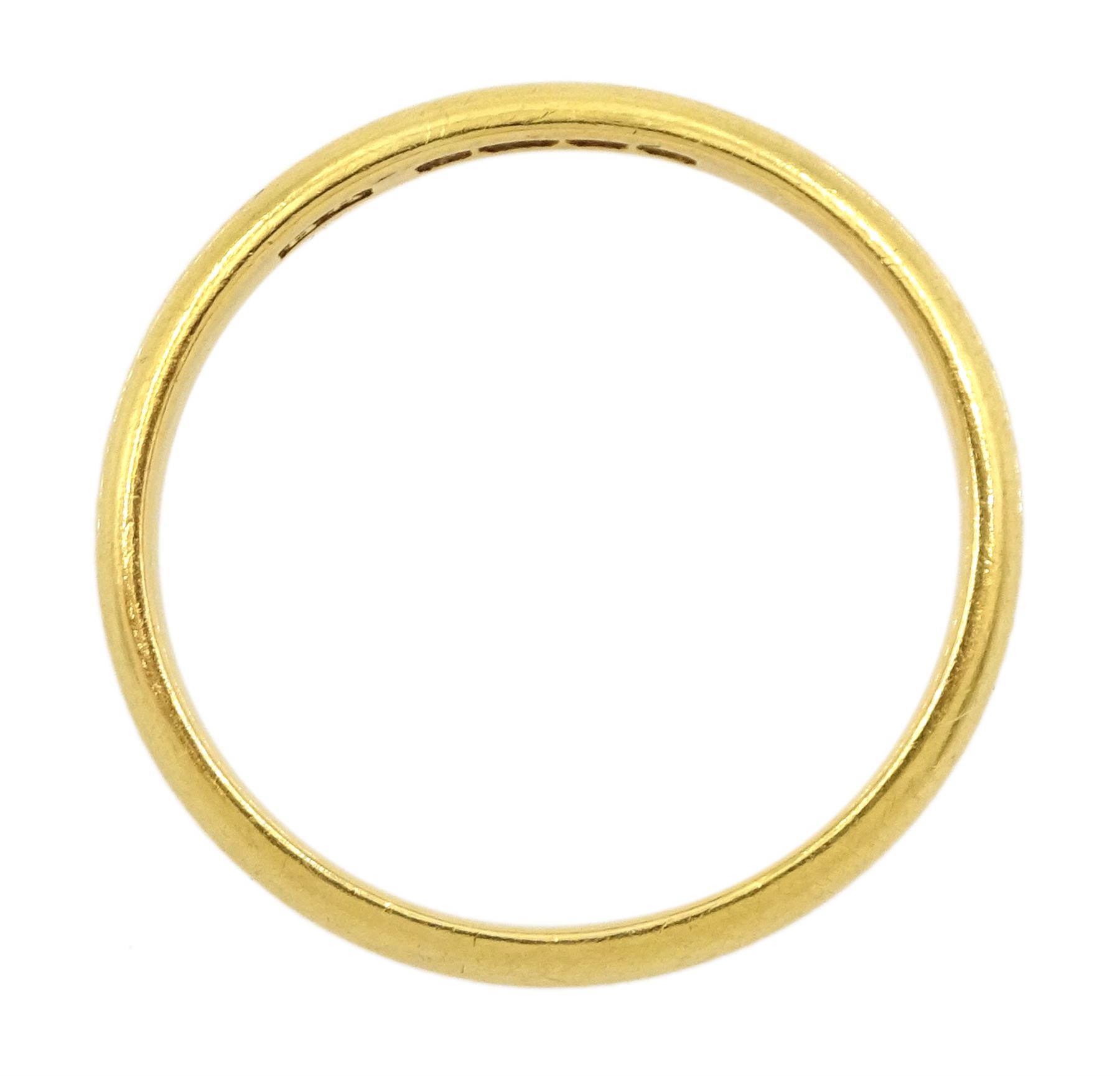 22ct gold wedding band - Image 3 of 3