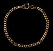 Early 20th century 9ct rose gold curb link bracelet