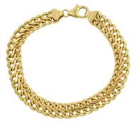 9ct gold infinity link bracelet