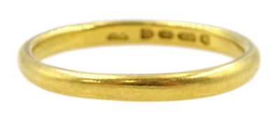 22ct gold wedding band