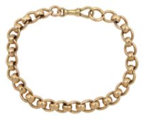 Early 20th century 9ct rose gold fancy link bracelet