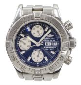 Breitling Superocean gentleman's stainless steel automatic chronograph wristwatch