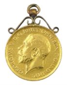 George V 1914 gold half sovereign coin