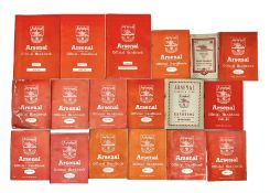 Arsenal F.C. - eighteen Official Handbooks for 1947/48