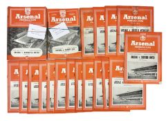 Arsenal F.C. - fifty-nine home programmes for 1953/54 (17)