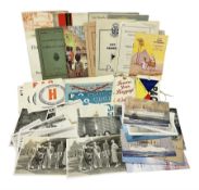 1930s cruise related ephemera and memorabilia for Cunard White Star Line and P & O vessels RMS Lanca