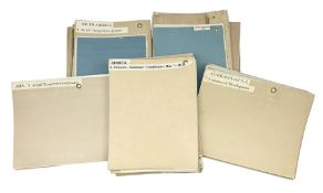 Philips Series of Comparative Wall Atlases c1950s being a collection of over sixty folding linen-bac