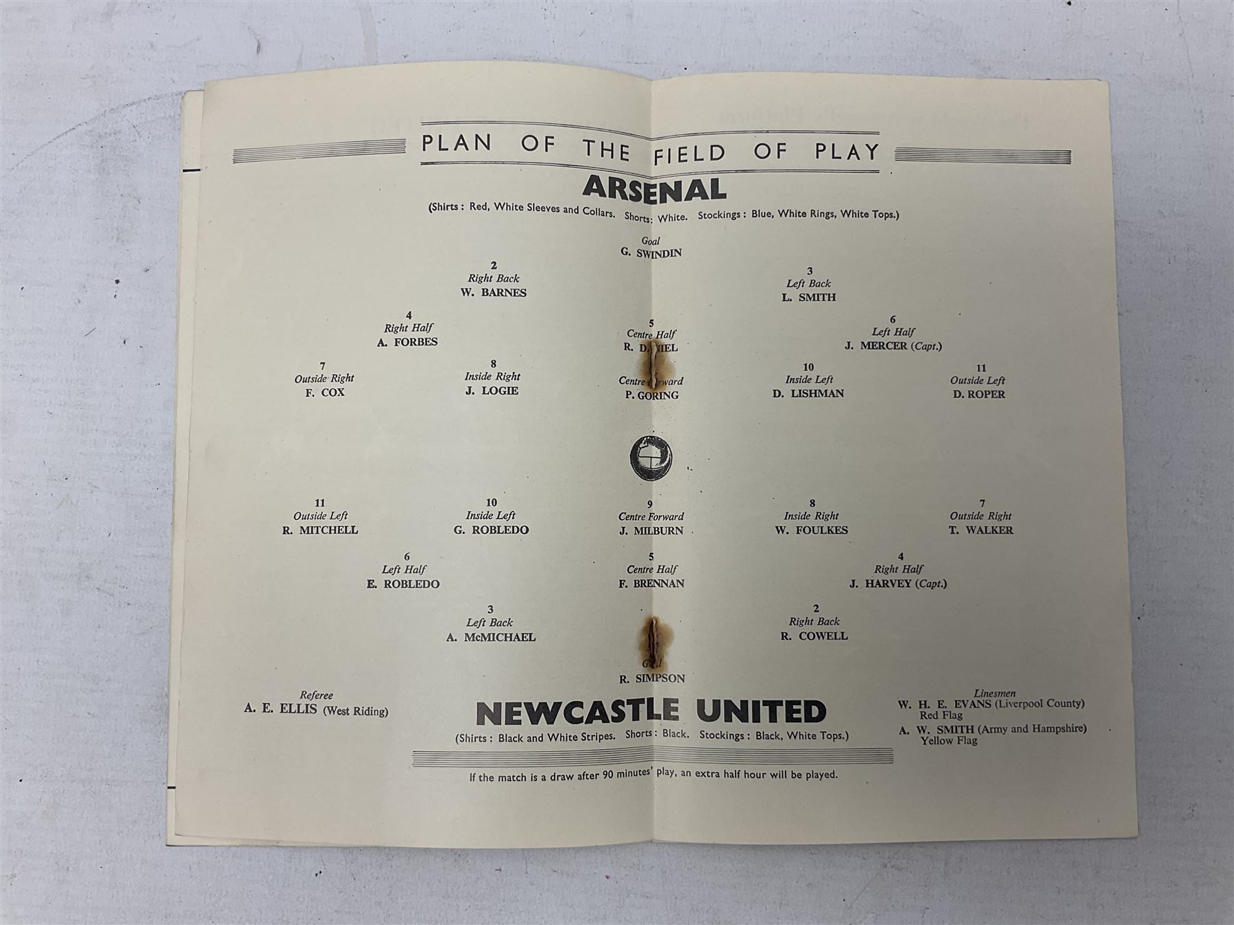Three F.A. Cup Final programmes at Wembley - 1952 Arsenal v Newcastle United played on May 3rd; 1953 - Image 10 of 11