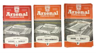 Arsenal F.C. - forty-nine home programmes for 1956/57 (21)