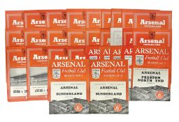 Arsenal F.C. - thirty home programmes for 1951/52 (7) & 1952/53 (23) including Division One