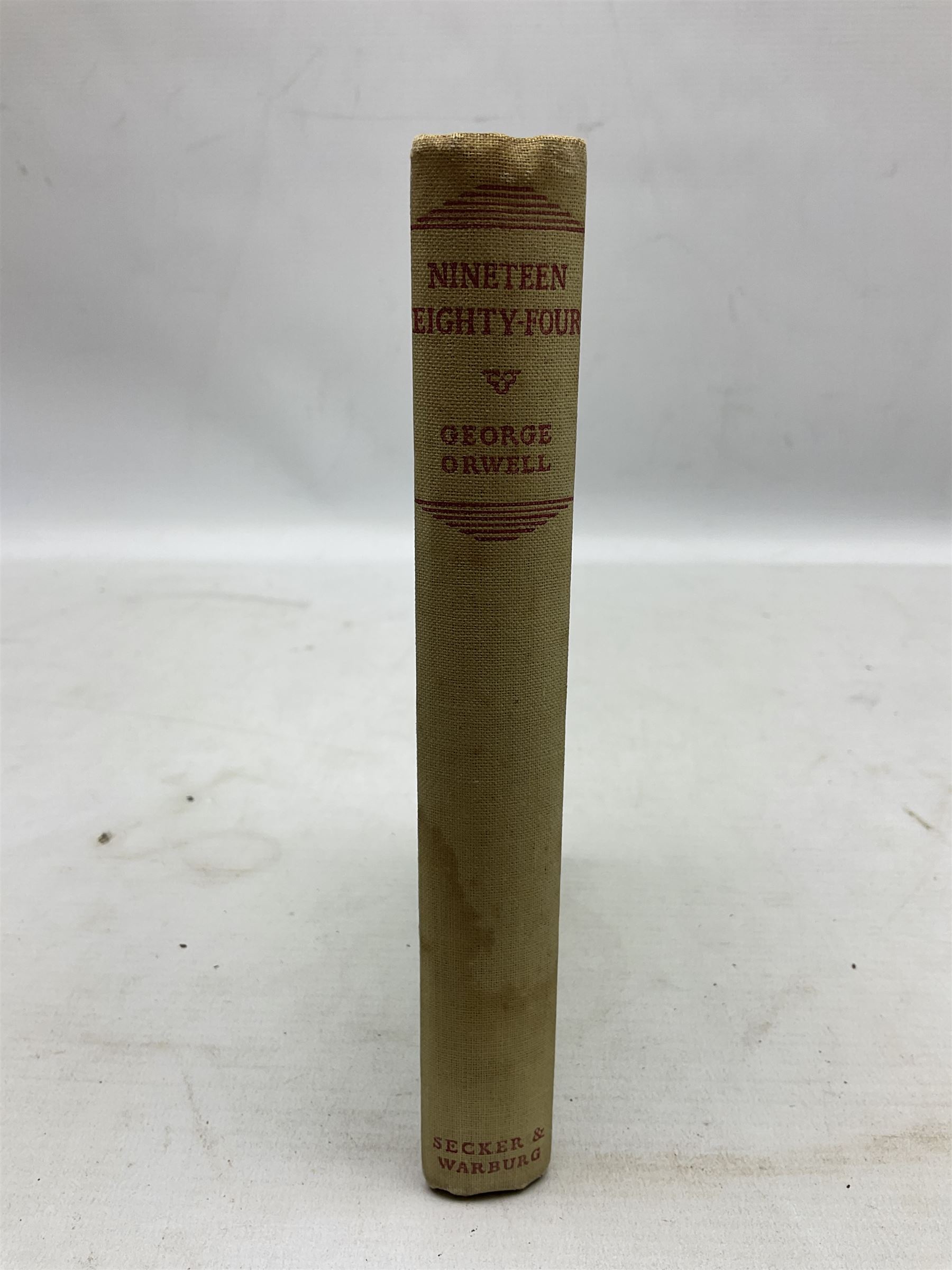 Orwell George: Nineteen eighty-four. 1949. First edition. Secker & Warburg. Green cloth binding. - Image 3 of 9