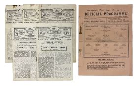 Arsenal F.C. - WW2 home match programme versus Chelsea November 6th 1943 when Arsenal had to play th