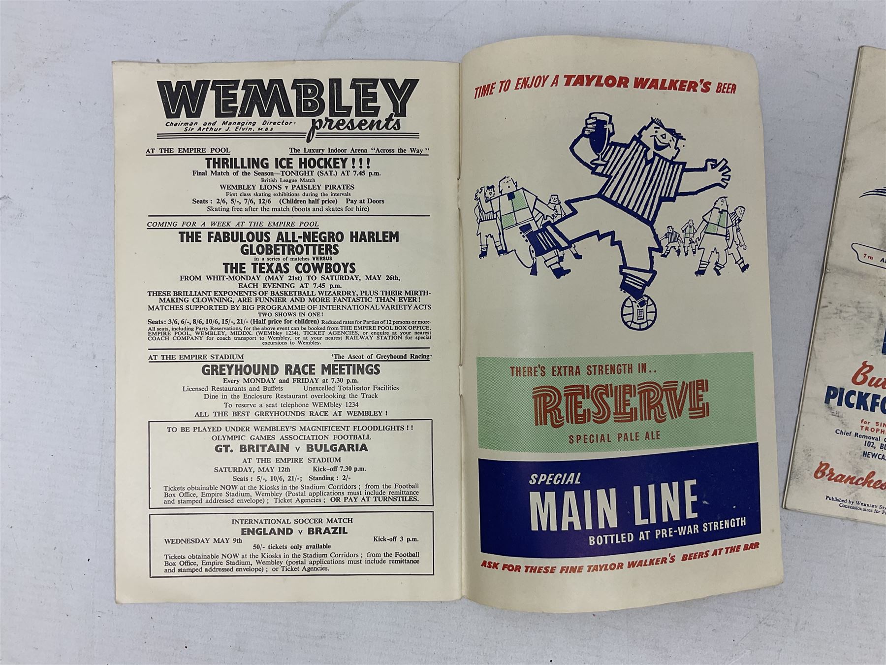 Three F.A. Cup Final programmes at Wembley - 1952 Arsenal v Newcastle United played on May 3rd; 1953 - Image 7 of 11