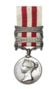 Victoria Indian Mutiny Medal with two clasps for Lucknow and Defence of Lucknow awarded to J. French