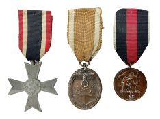 Three WW2 German medals - Defences Medal