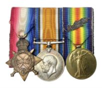 WW1 group of three medals comprising 1914-15 Star awarded to 1204 Pte. W.V. Furniss 20-London R. and