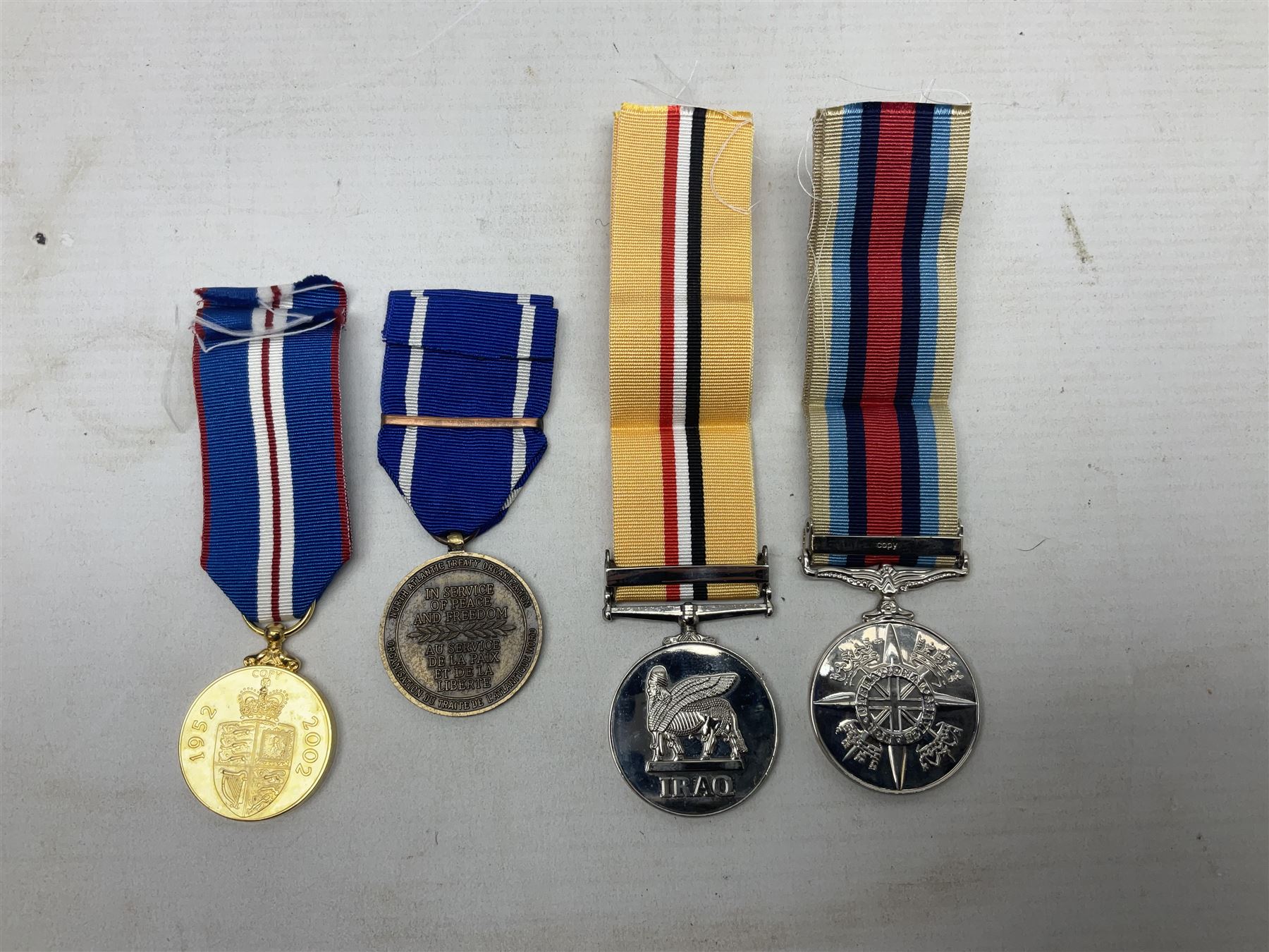 NATO Service Medal with clasp for Former Yugoslavia; together with three copy medals - Iraq Medal wi - Image 6 of 11