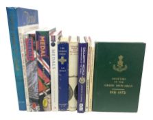 Eleven medal reference books including Ian Bisset: The George Cross; Spinks British Battles & Medals