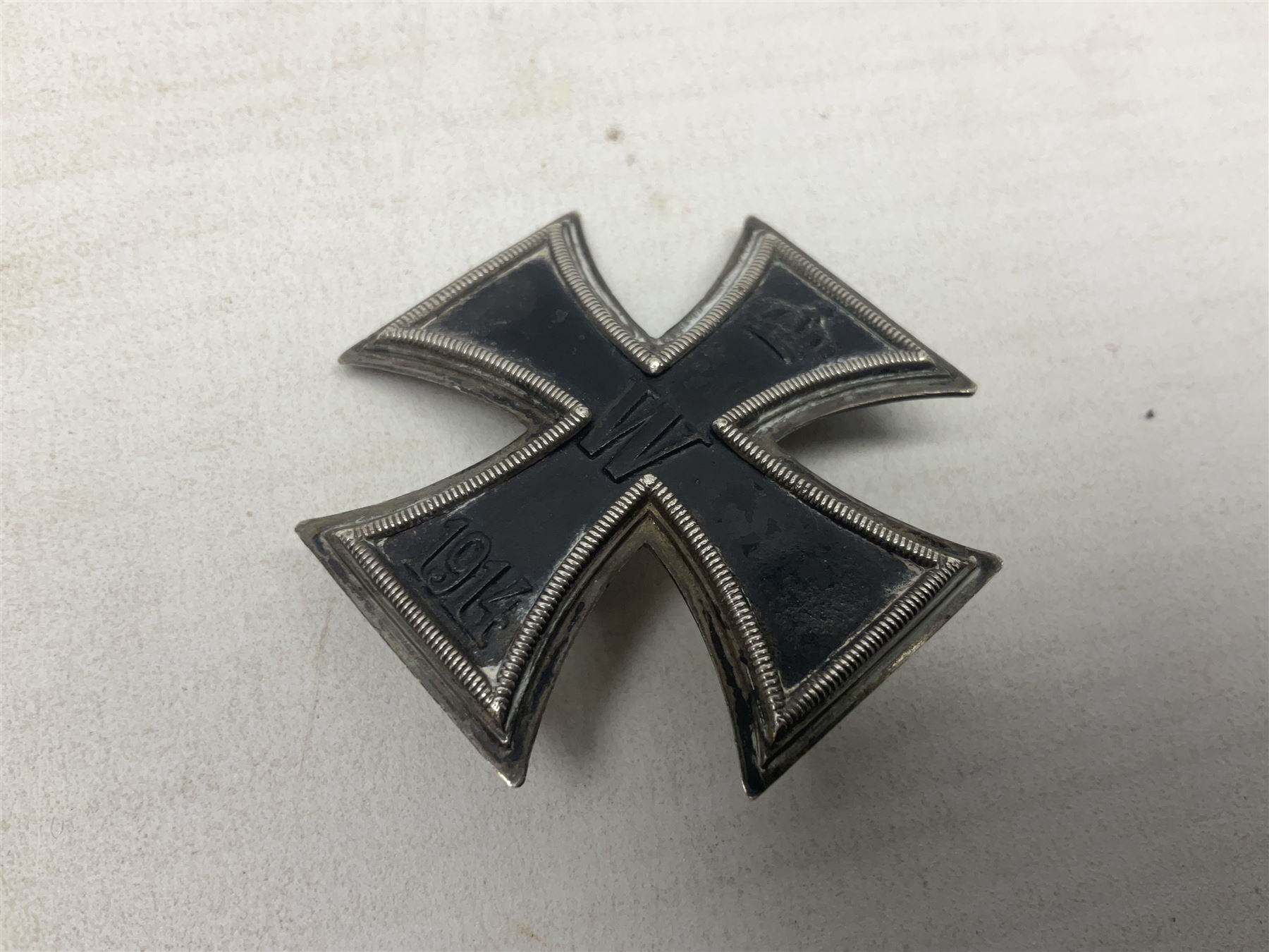 WW1 German Iron Cross 1st Class of slightly convex form; back stamped 800 - Image 3 of 5