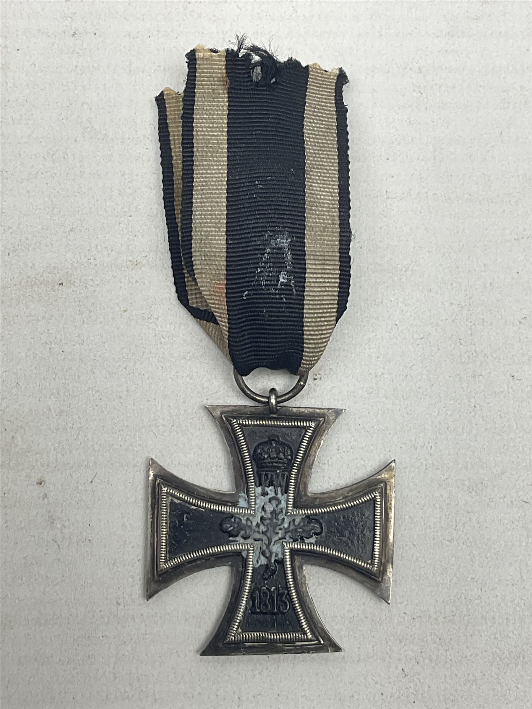 WW1 German Iron Cross 2nd Class with ribbon; ring indistinctly stamped - Image 2 of 7