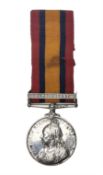 Queens South Africa Medal with clasp for Cape Colony awarded to 3250 Pte. W. Scott 10th Hussars with