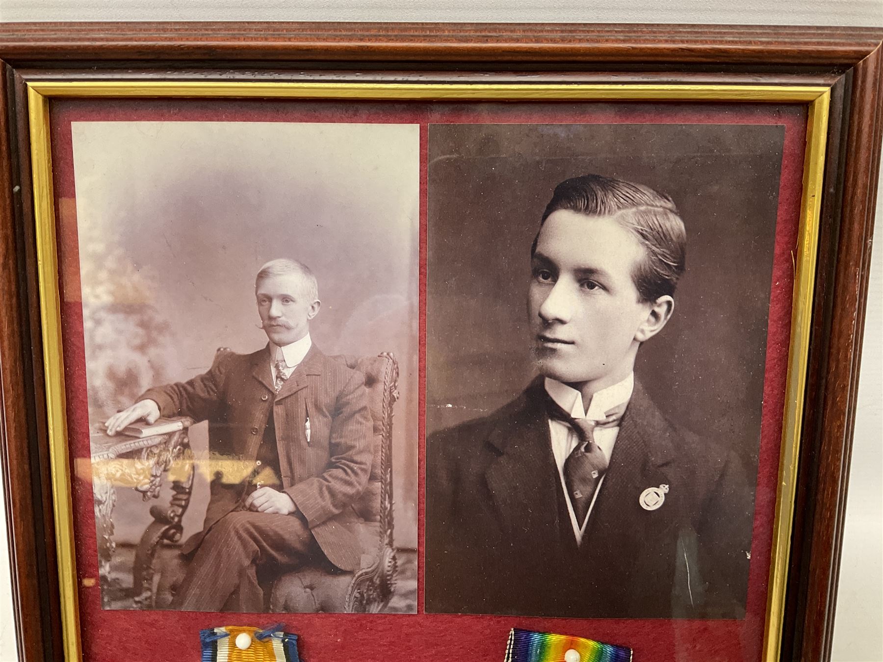 WW1 pair of medals comprising British War Medal and Victory Medal awarded to 104830 Pte. A. Gosling - Image 3 of 7