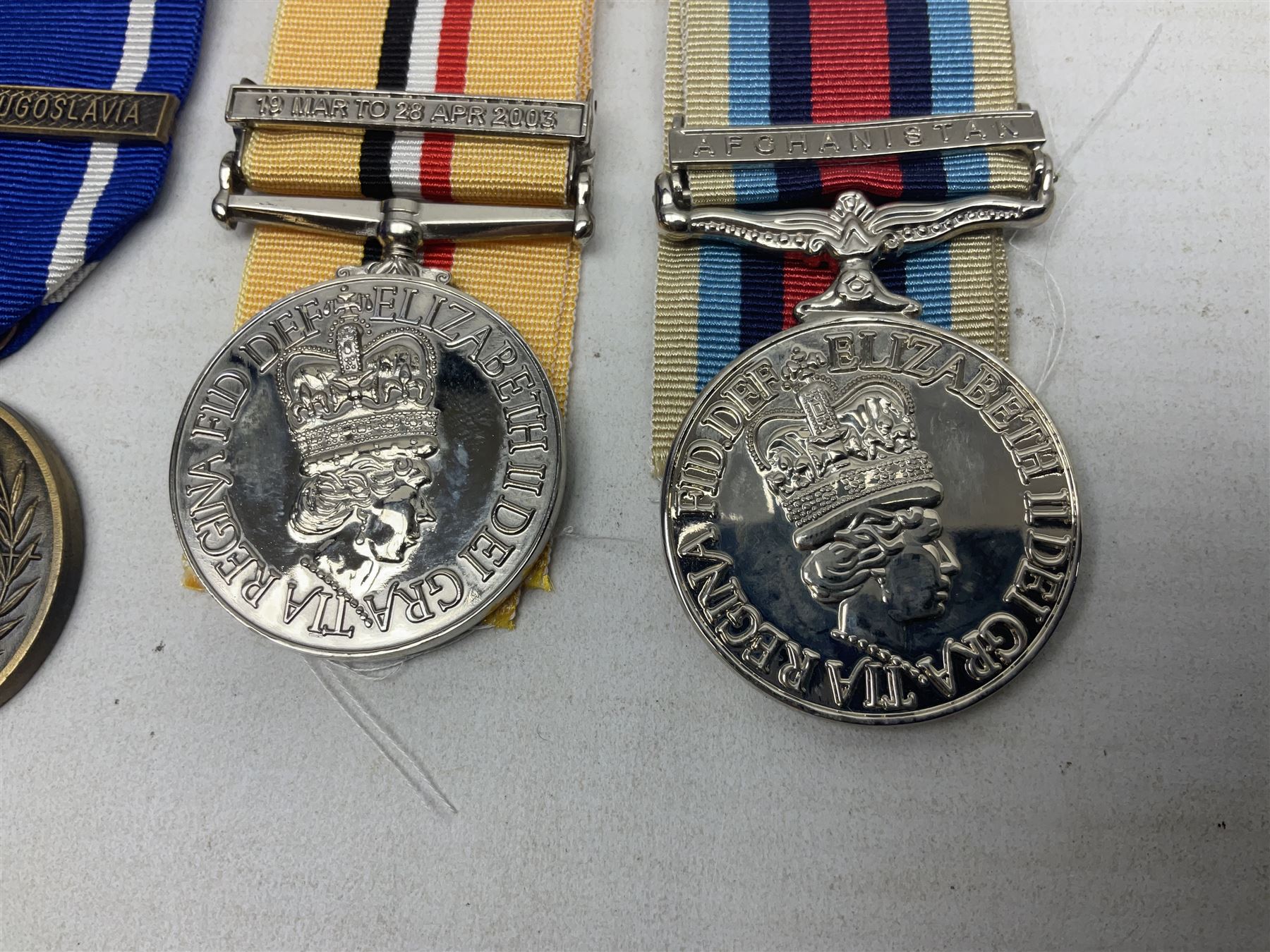 NATO Service Medal with clasp for Former Yugoslavia; together with three copy medals - Iraq Medal wi - Image 2 of 11