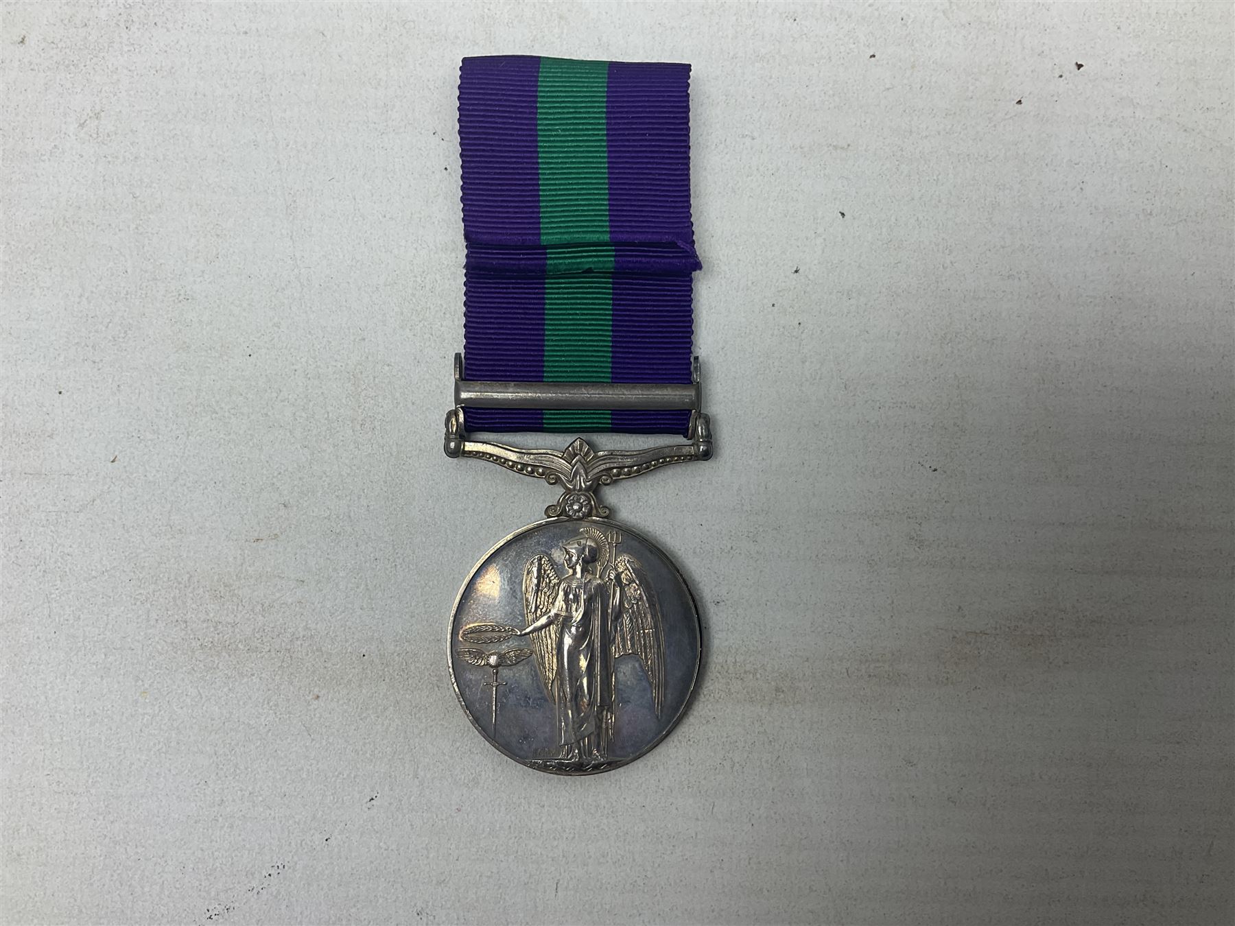 George VI General Service Medal with Palestine 1945-48 clasp awarded to 19117460 Pte. P. Tilmouth R. - Image 4 of 8