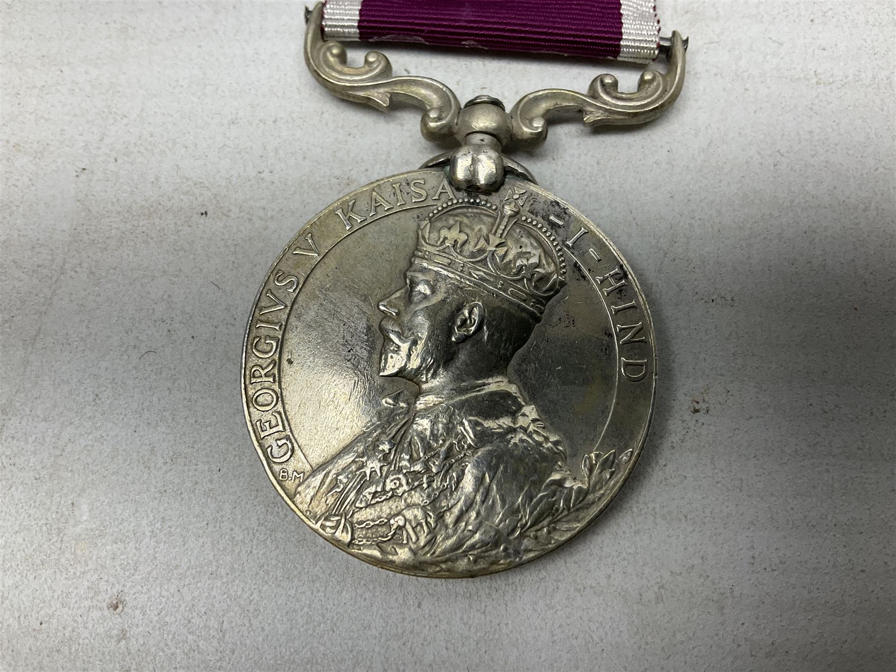 George V India Long Service and Good Conduct Medal awarded to T.B.-41020 Nk. Ausnake Ram - Image 2 of 8