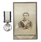 Victoria Naval General Service medal dated 1848 with Syria clasp awarded to Thomas Atwell; with ribb