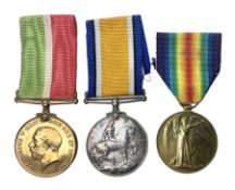 WW1 pair of medals comprising British War Medal and Victory Medal awarded to 2246 Pte. F. Lane York.